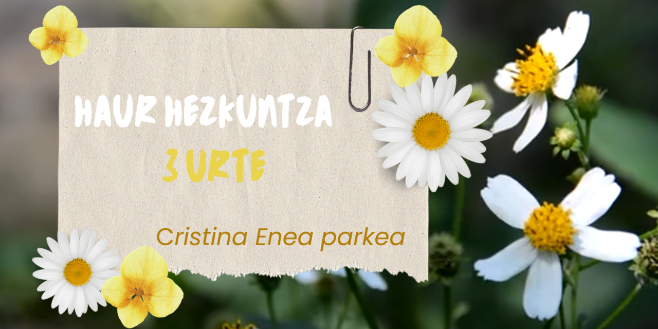 CRISTINA ENEARA IRTEERA, 3 URTE